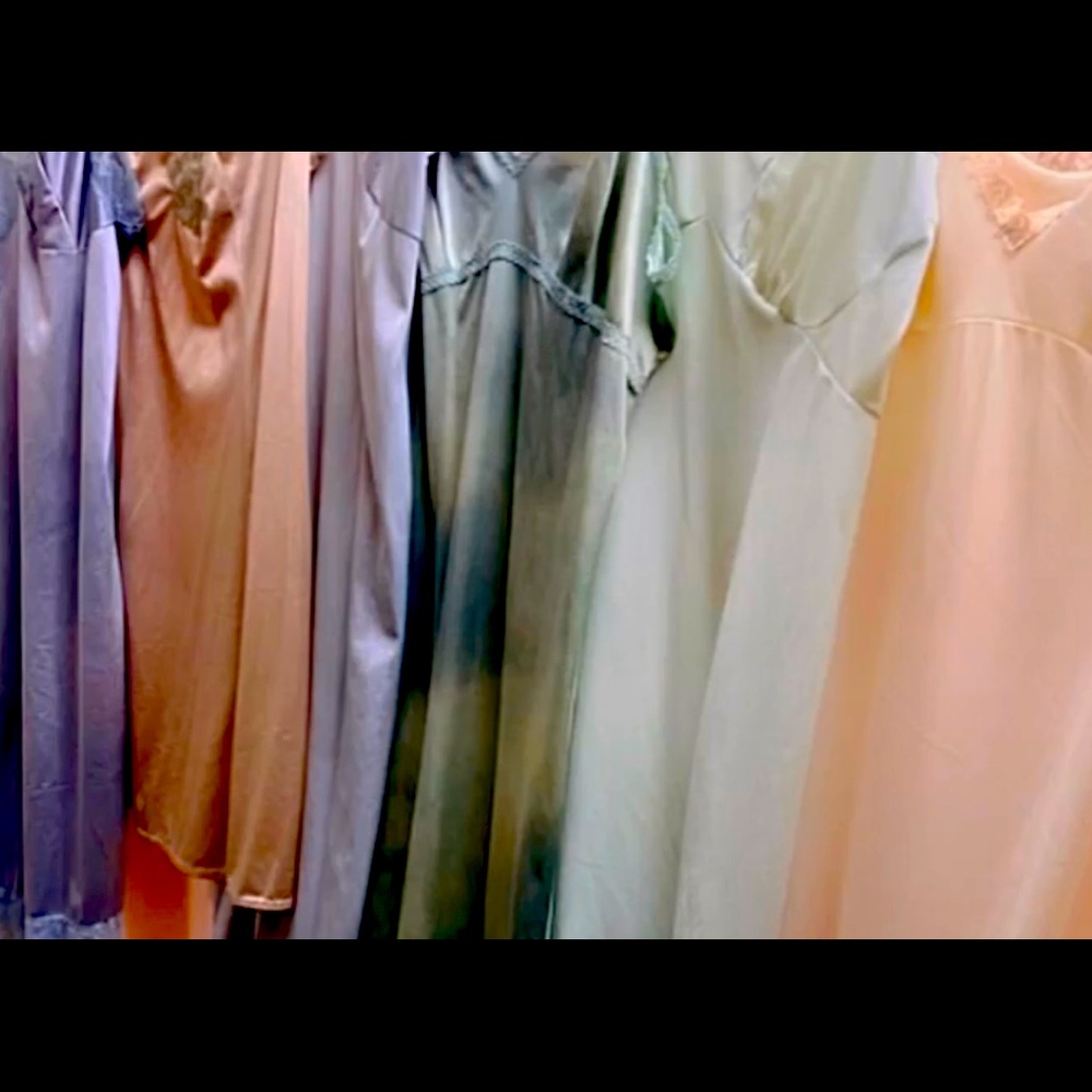 Vintage hand dyed slips
